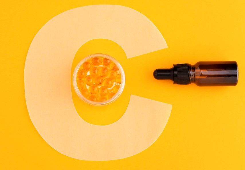 Vitamin C used for skincare routine for beginners