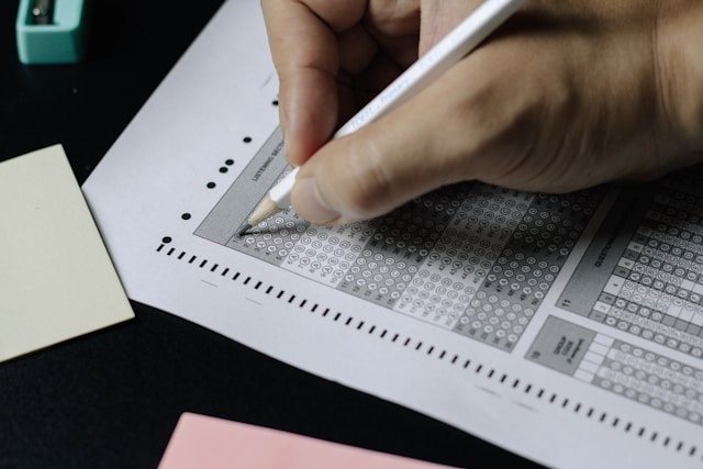 Patch test marking sheet